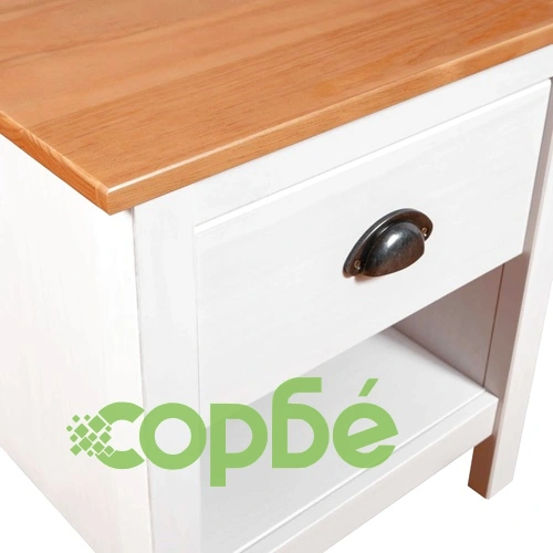 Нощни шкафчета 2 бр Hill 46x35x49,5 см борово дърво масив ➤ топ цена ➤ sorbe.bg