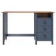 Бюро Hill с 3 чекмеджета сиво 120x50x74 см бор масив