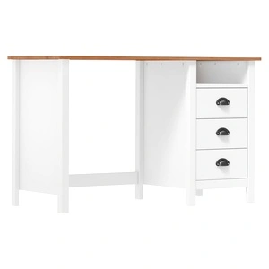 Бюро Hill с 3 чекмеджета 120x50x74 см бор масив