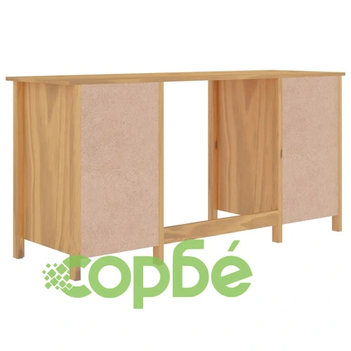 Бюро Hill меденокафяво 150x50x74 см борово дърво масив ➤ топ цена ➤ sorbe.bg