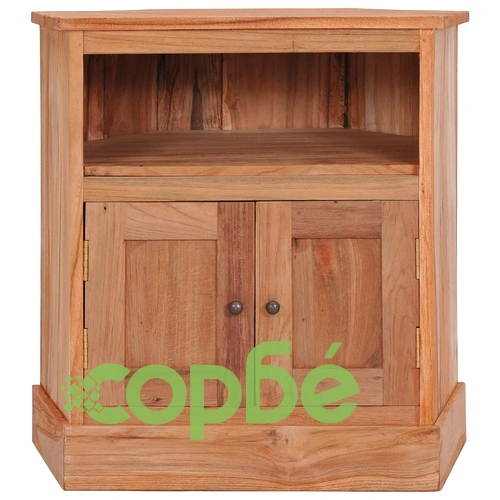 Ъглов бюфет 60x45x60 см тиково дърво масив  ➤ топ цена ➤ sorbe.bg
