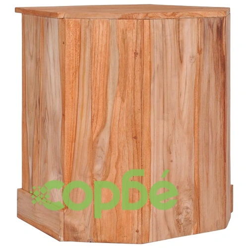 Ъглов бюфет 60x45x60 см тиково дърво масив  ➤ топ цена ➤ sorbe.bg