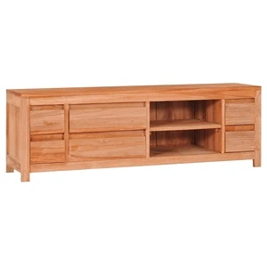ТВ шкаф 115x30x40 см тиково дърво масив