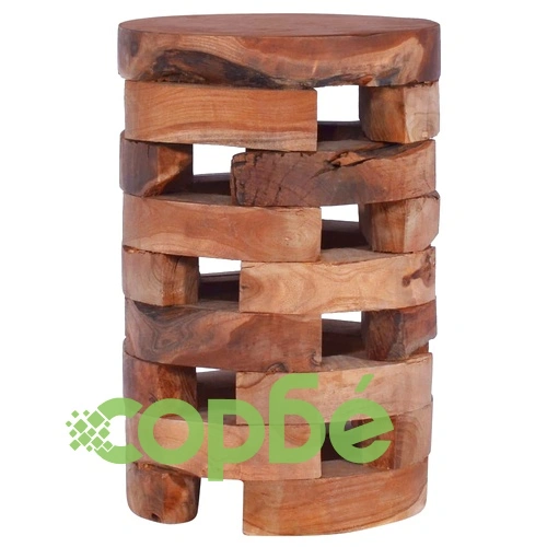 Нощно шкафче, 30x30x45 cм, тиково дърво масив ➤ топ цена ➤ sorbe.bg