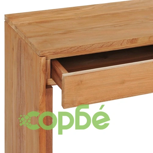 Конзолна маса, 100x35x75 cм, тиково дърво масив ➤ топ цена ➤ sorbe.bg