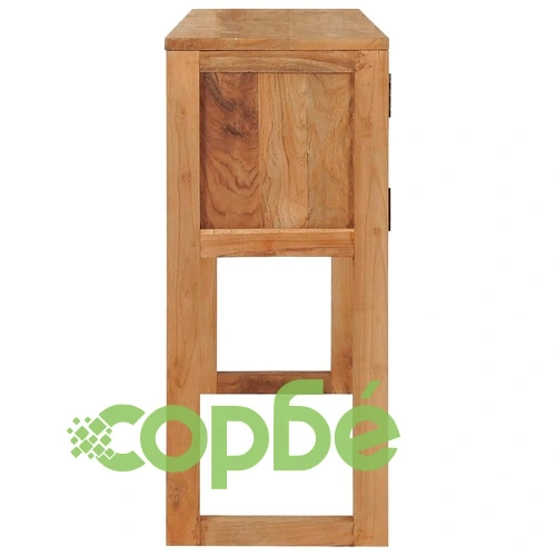 Конзолна маса, 120x32x75 см, тиково дърво масив ➤ топ цена ➤ sorbe.bg