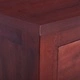 ТВ шкаф класическо кафяво 100x30x45 см махагоново дърво масив