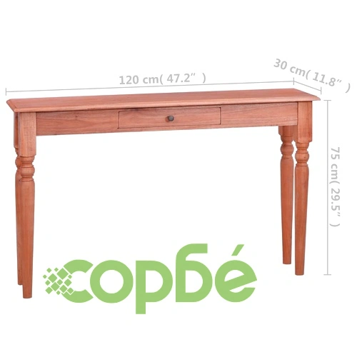 Конзолна маса, 120 см, махагон масив ➤ топ цена ➤ sorbe.bg