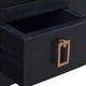 ТВ шкаф светлочерно кафе 110x30x45 см махагоново дърво масив