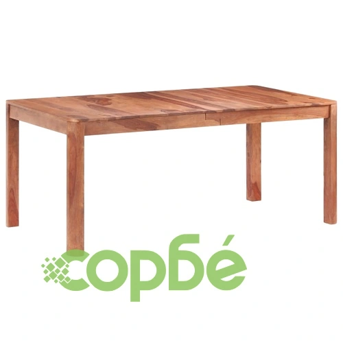 Трапезна маса, 180x90x77 cм, акациево дърво масив ➤ топ цена ➤ sorbe.bg