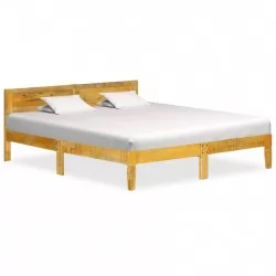 Рамка за легло, мангова дървесина масив, 160 см