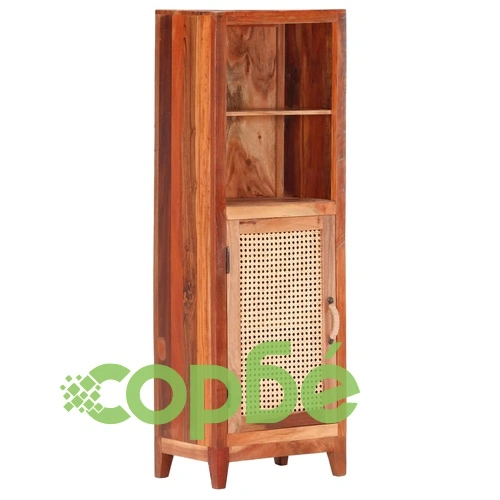 Висок шкаф, 40x30x122 см, регенерирана дървесина масив ➤ топ цена ➤ sorbe.bg