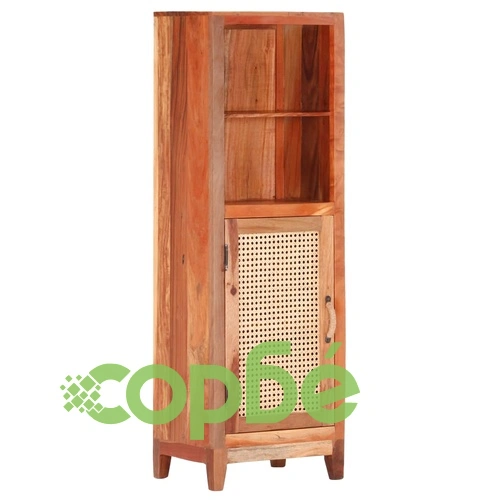 Висок шкаф, 40x30x122 см, регенерирана дървесина масив ➤ топ цена ➤ sorbe.bg