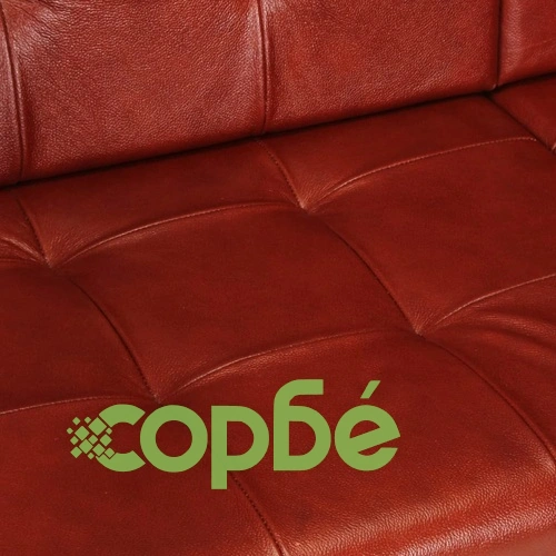 2-местно канапе, кафяво, естествена козя кожа ➤ топ цена ➤ sorbe.bg