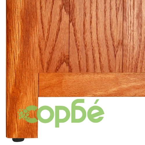 Библиотека с 7 рафта, 90x22,5x200 см, дъбов масив ➤ топ цена ➤ sorbe.bg