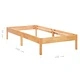 Рамка за легло, дъб масив, 100х200 см