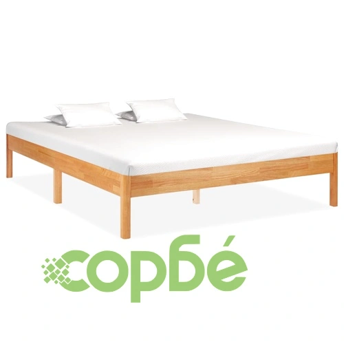 Рамка за легло, дъбов масив, 160x200 cм ➤ топ цена ➤ sorbe.bg