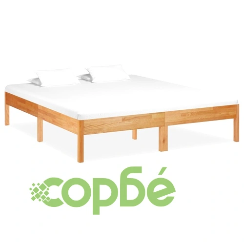 Рамка за легло, дъбов масив, 180x200 cм ➤ топ цена ➤ sorbe.bg