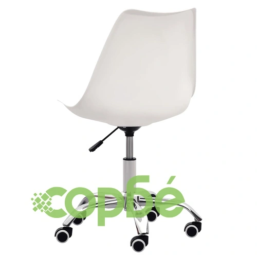 Офис столове, 2 бр, бели, изкуствена кожа ➤ топ цена ➤ sorbe.bg