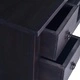 ТВ шкаф светлочерно кафе 100x40x45 см махагоново дърво масив