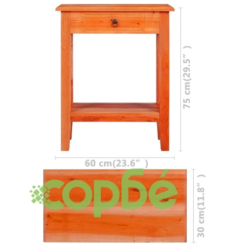 Конзолна маса, 60x30x75 см, махагон масив ➤ топ цена ➤ sorbe.bg