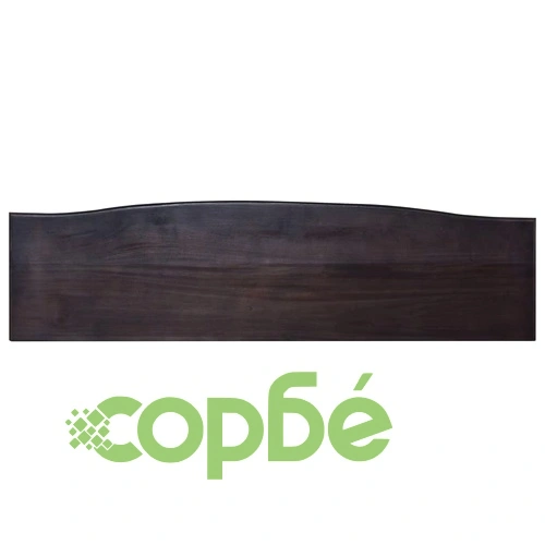 Конзолна маса, светлочерно кафе, 120x30x75 см, махагон масив ➤ топ цена ➤ sorbe.bg