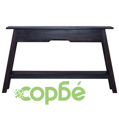 Конзолна маса, черна, 120x30x75 см, махагон масив ➤ топ цена ➤ sorbe.bg