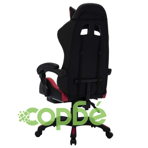 Геймърски стол RGB LED виненочервено/черно изкуствена кожа ➤ топ цена ➤ sorbe.bg