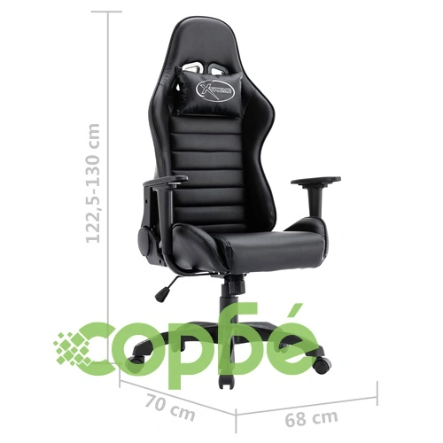 Геймърски стол, черен, изкуствена кожа ➤ топ цена ➤ sorbe.bg