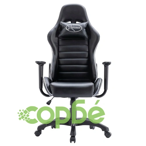 Геймърски стол с LED осветление, черен, изкуствена кожа ➤ топ цена ➤ sorbe.bg