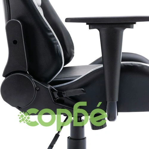 Геймърски стол с LED осветление, черен, изкуствена кожа ➤ топ цена ➤ sorbe.bg