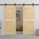 Врата, 100x210 см, борово дърво масив