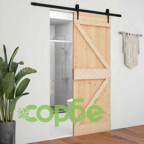 Врата, 100x210 см, борово дърво масив ➤ топ цена ➤ sorbe.bg