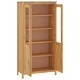 Висок шкаф Hill меденокафяв 85x37x170,5 см борово дърво масив