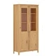Висок шкаф Hill меденокафяв 85x37x170,5 см борово дърво масив