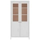 Висок шкаф Hill бял 85x37x170,5 см борово дърво масив