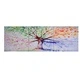 Комплект принт върху канава, сезонно дърво, пъстър, 120x40 см