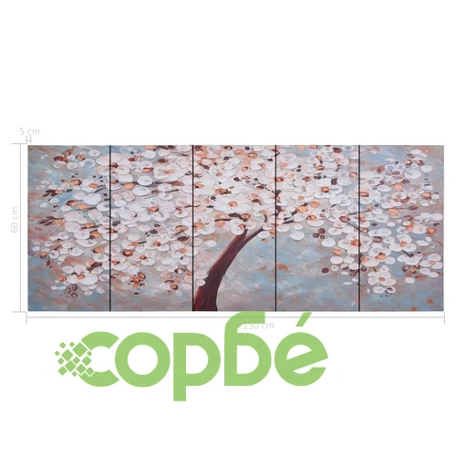 Комплект принт върху канава, цъфнало дърво, пъстър, 150x60 см ➤ топ цена ➤ sorbe.bg