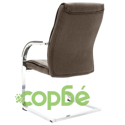 Конзолен офис стол, таупе ➤ топ цена ➤ sorbe.bg