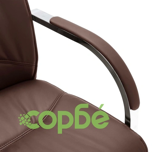 Конзолен офис стол, кафяв, изкуствена кожа ➤ топ цена ➤ sorbe.bg