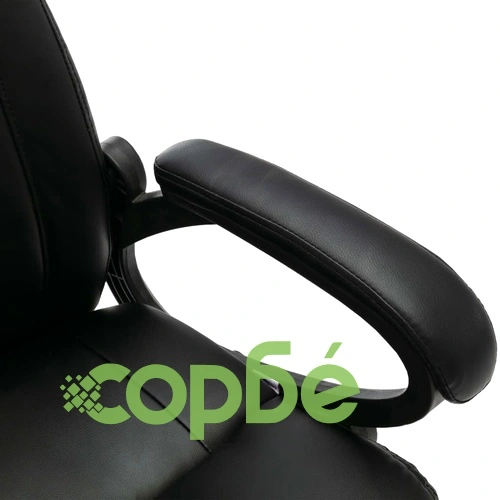 Конзолен офис стол, черен, изкуствена кожа ➤ топ цена ➤ sorbe.bg