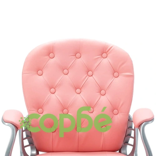 Въртящ се офис стол, розов, изкуствена кожа  ➤ топ цена ➤ sorbe.bg