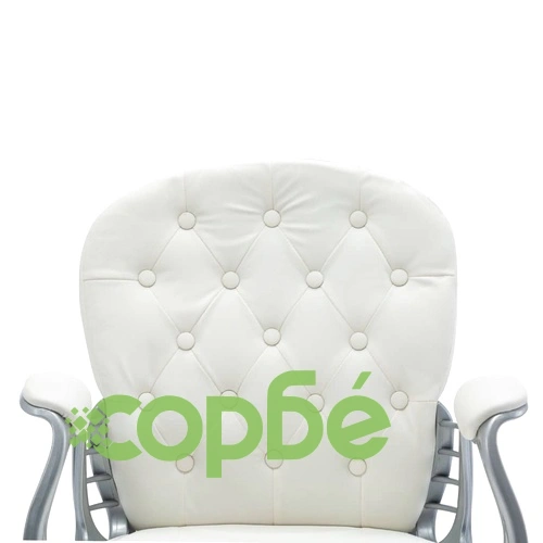 Въртящ офис стол, бял, изкуствена кожа  ➤ топ цена ➤ sorbe.bg