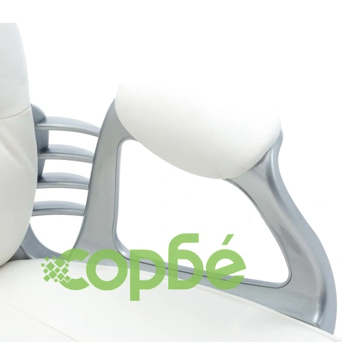 Въртящ офис стол, бял, изкуствена кожа  ➤ топ цена ➤ sorbe.bg