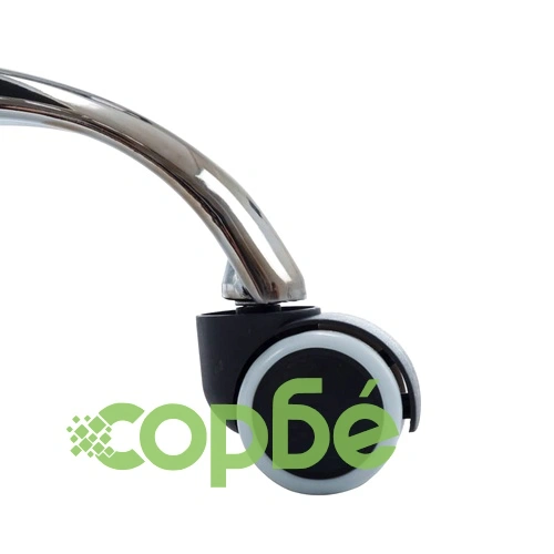 Въртящ офис стол, бял, изкуствена кожа  ➤ топ цена ➤ sorbe.bg