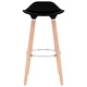 Бар табуретки, 2 бр, черни