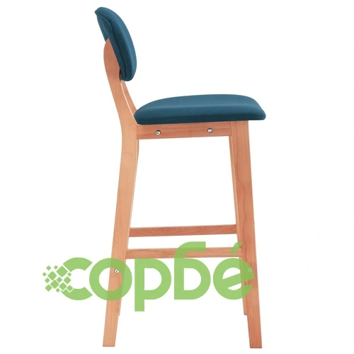 Бар табуретки, 2 бр, сини, текстил ➤ топ цена ➤ sorbe.bg