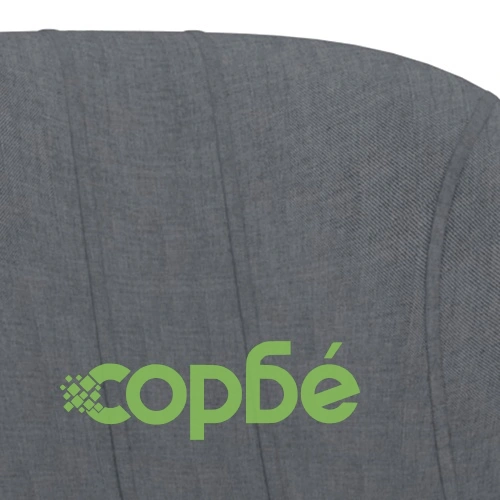 Бар табуретки, 2 бр, тъмносиви, текстил ➤ топ цена ➤ sorbe.bg