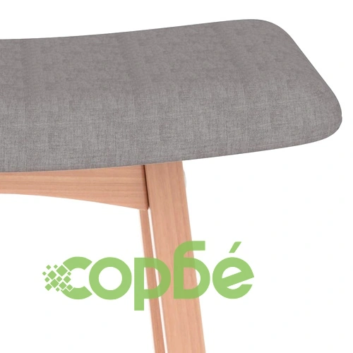 Бар табуретки, 2 бр, таупе, текстил  ➤ топ цена ➤ sorbe.bg