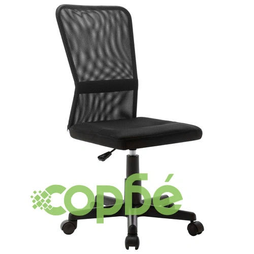 Офис стол, черен, 44x52x100 см, мрежест плат ➤ топ цена ➤ sorbe.bg